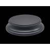 Round black wooden base