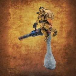 Ange de la mort, armé d'un canon vulcain, vue de dos, détail jet pack