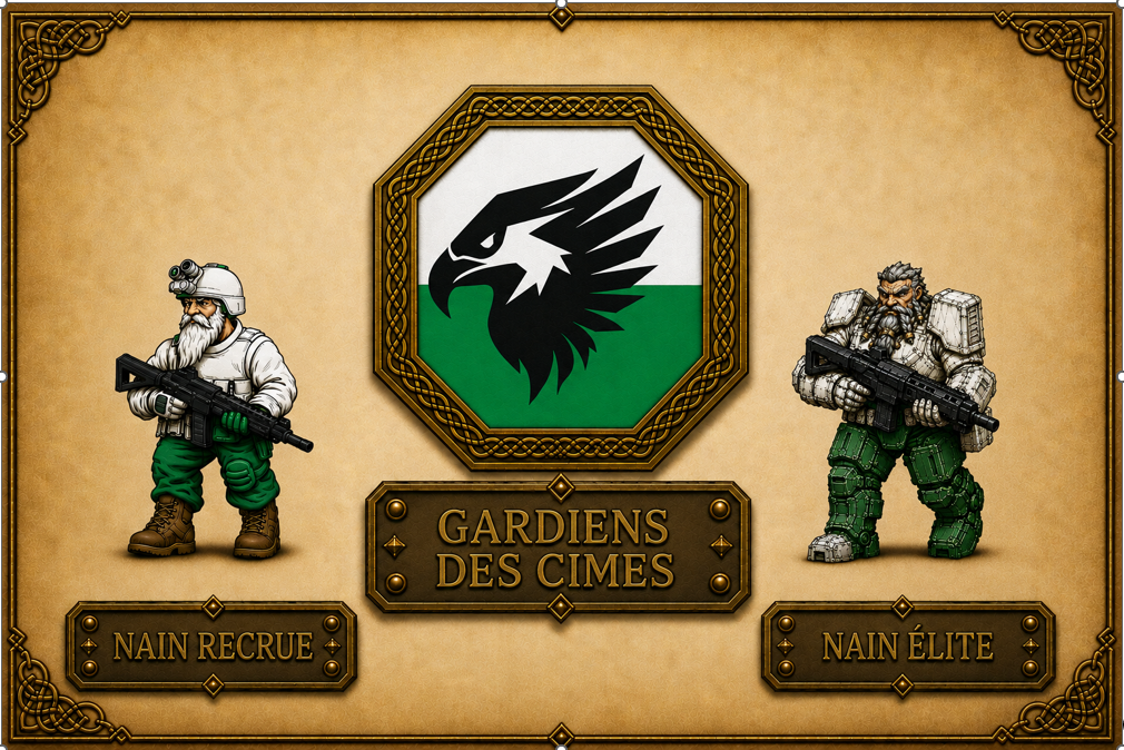 THE UGE ARMY OF DWARF - LES GARDIENS DES CIMES